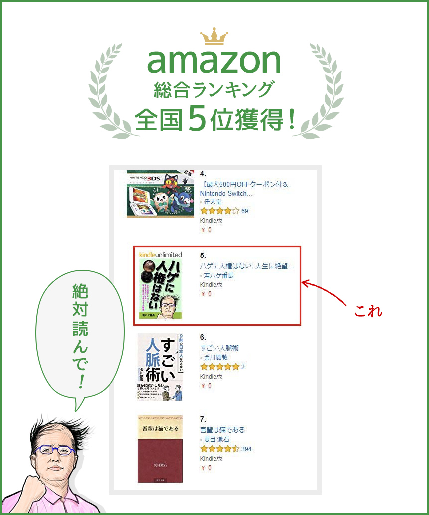 amazon総合ランキング全国5位獲得!